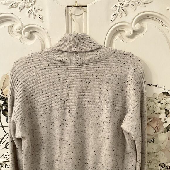 Splendid Sweater Women's S Gray Marled Cowl Neck Hi Lo Cashmere - Picture 7 of 11